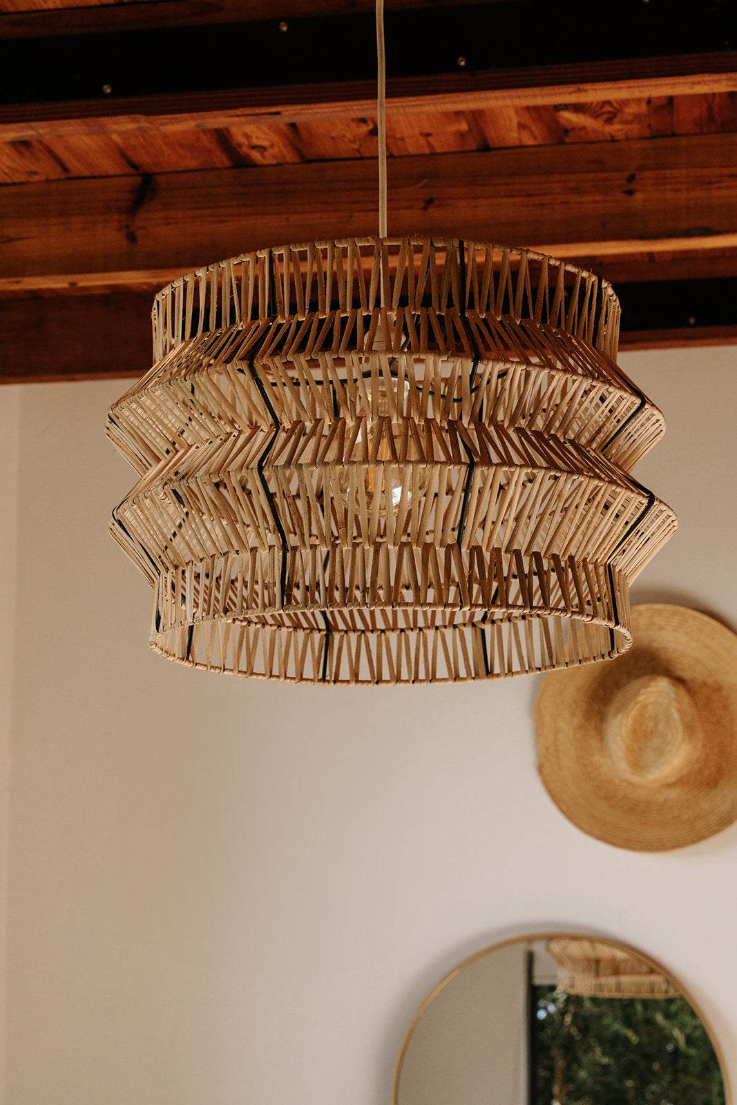 The Safari pendant on display in a white house