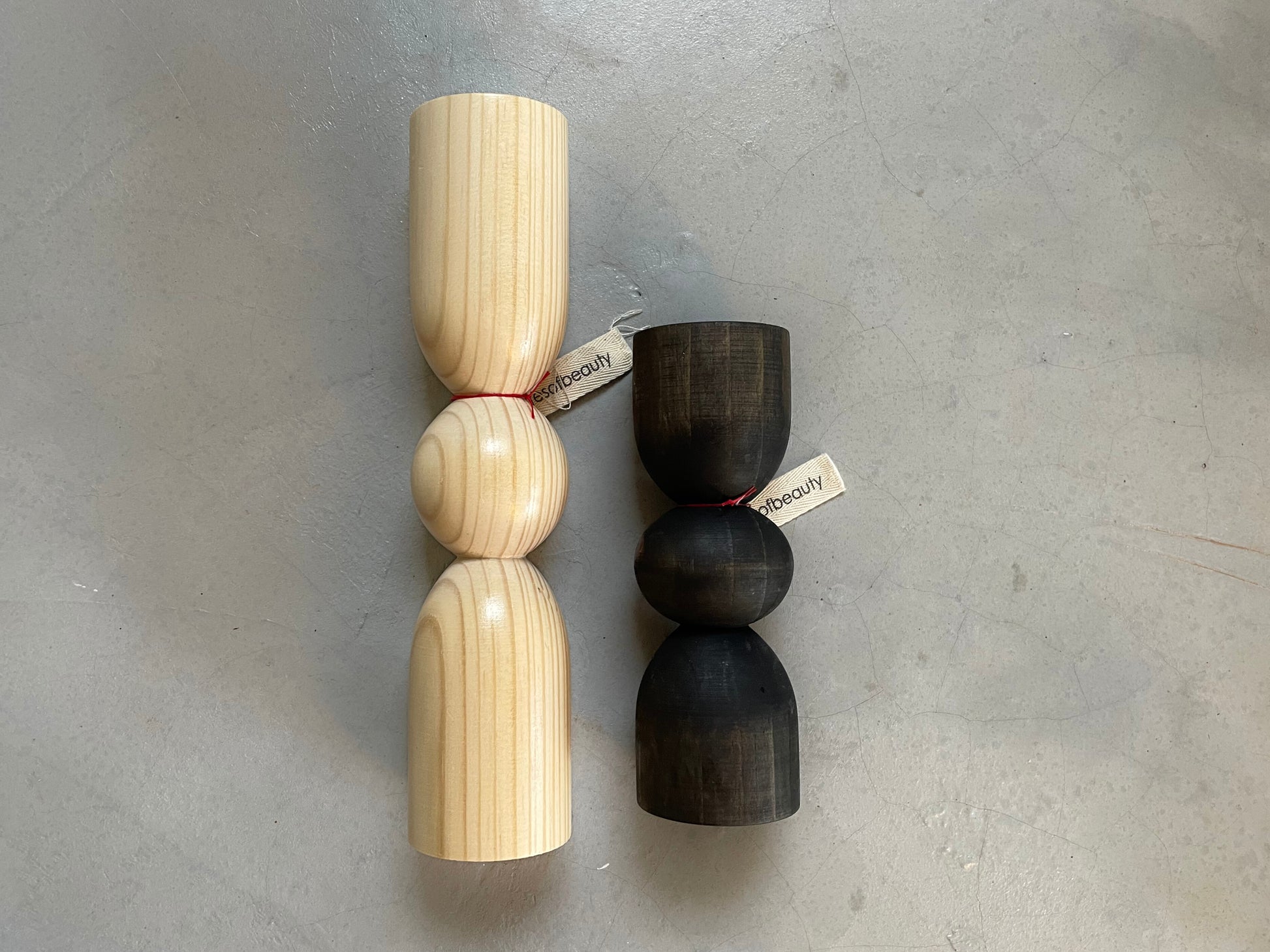Handcrafted wood-turned candle holders customisable