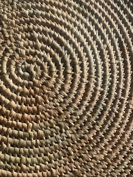 lazy suzan dining table decor woven placemat handmade display table decor interior design lodge restaurant project unique
