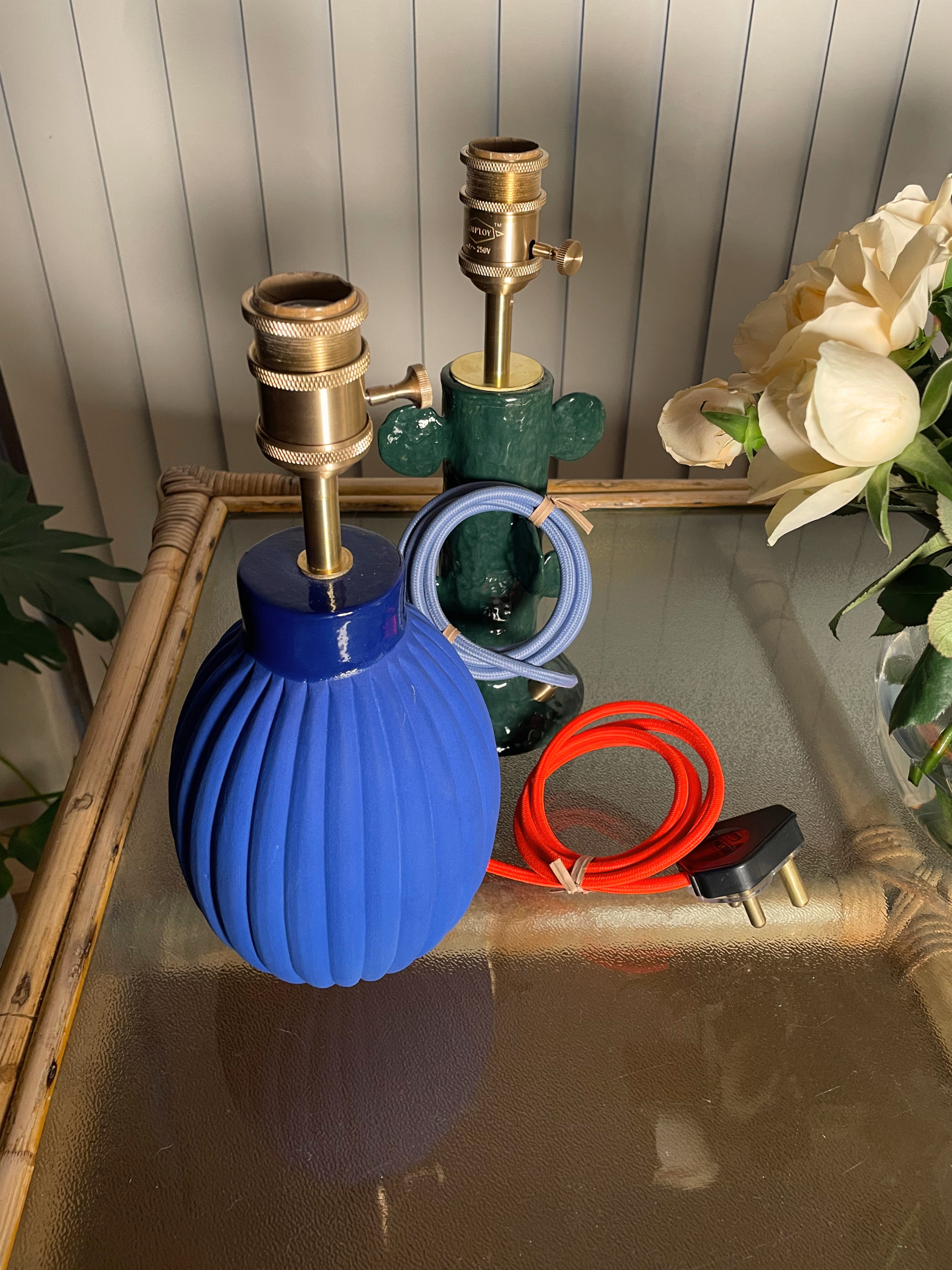 Majorelle plump table lamp