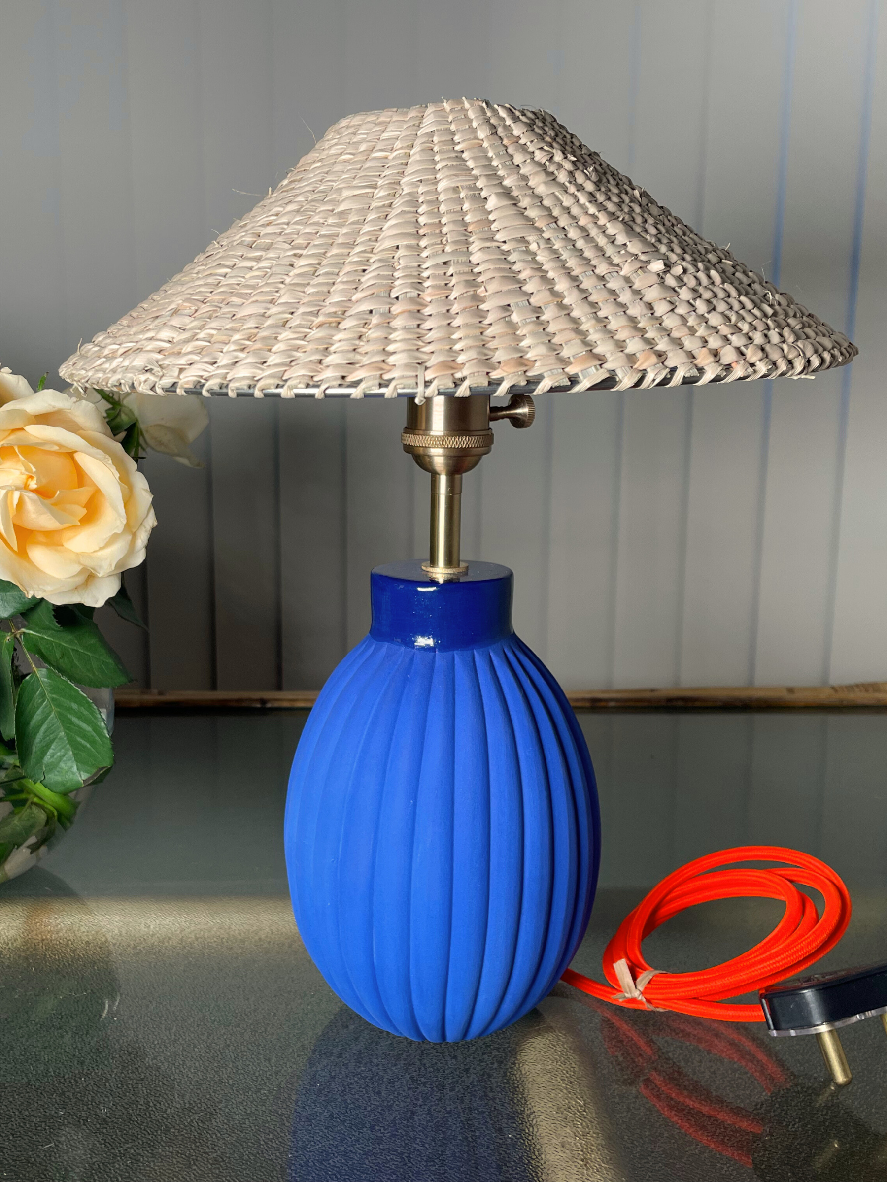 Majorelle plump table lamp