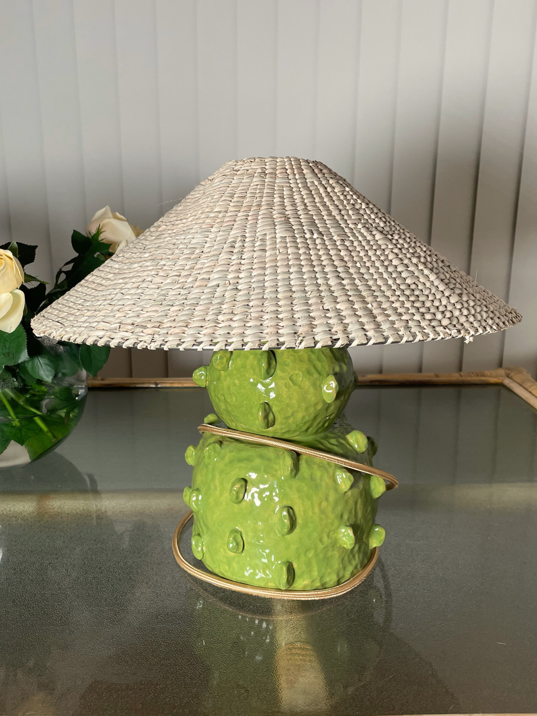 Prickly pear table lamp