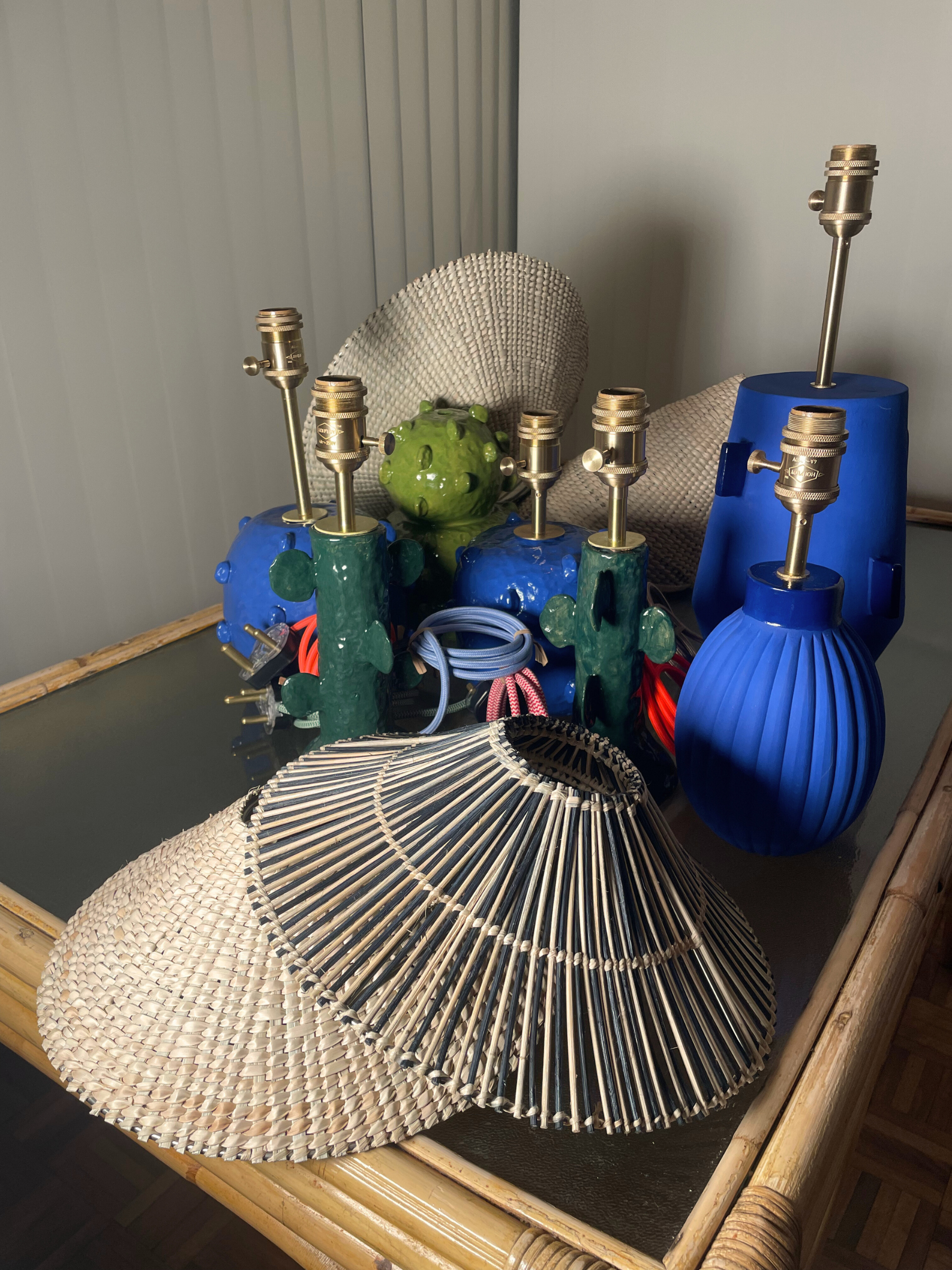 Majorelle plump table lamp