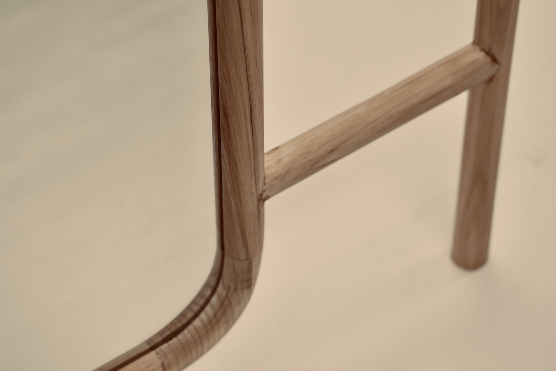 A close-up of the Muji mirror photographed against a neutral background