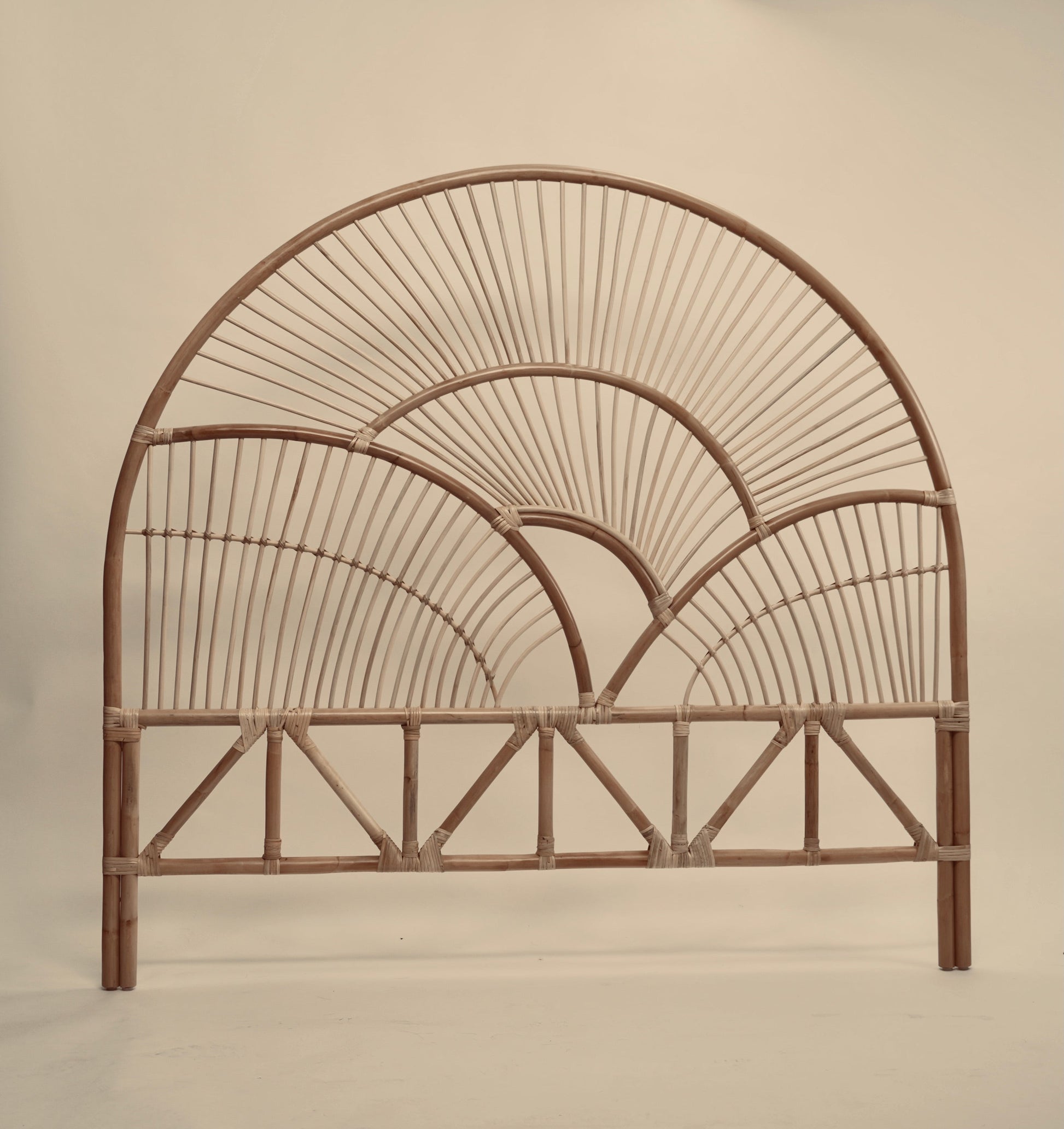The Muji headboard photographed against a neutral wall