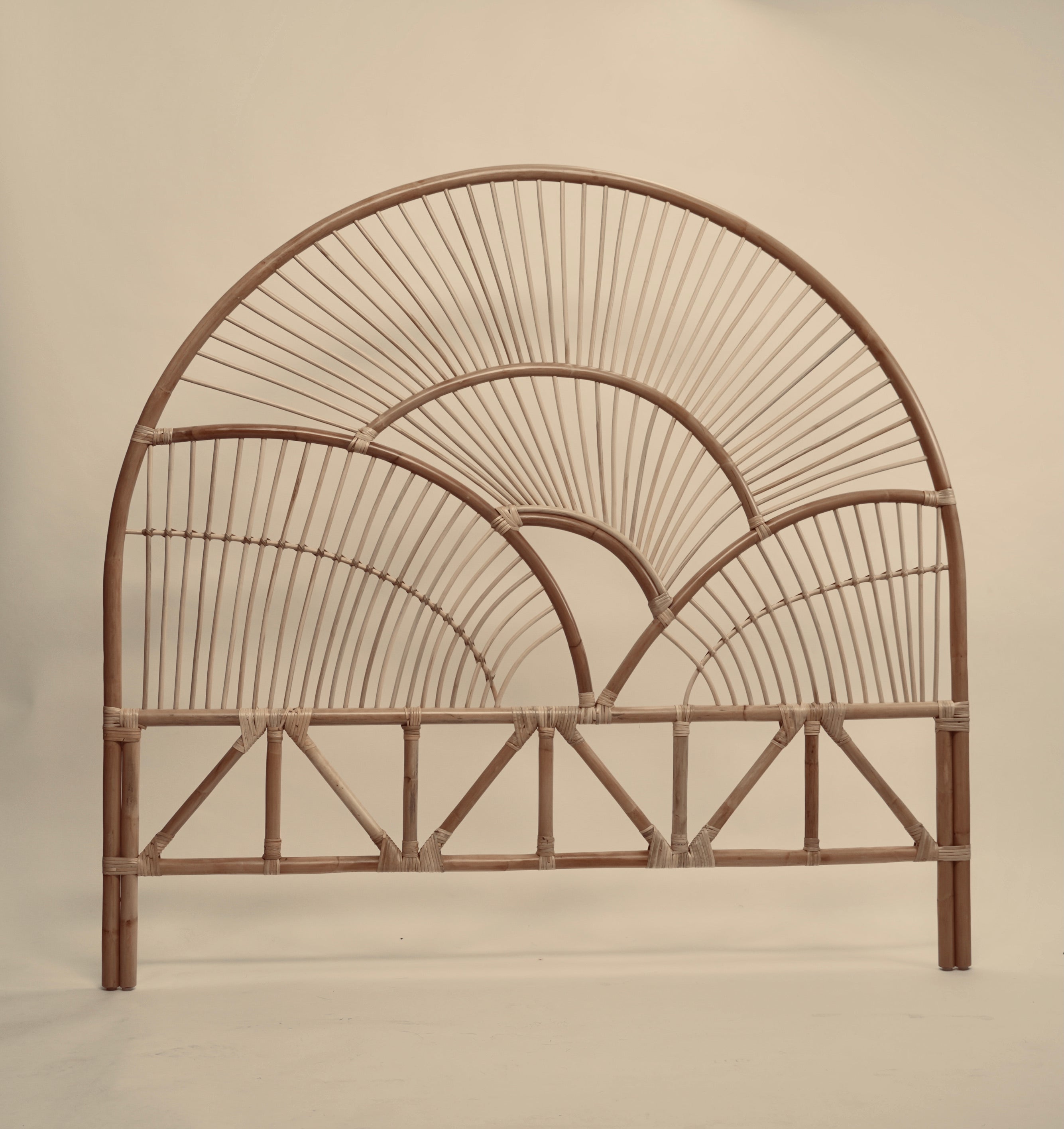 The Muji headboard photographed against a neutral wall