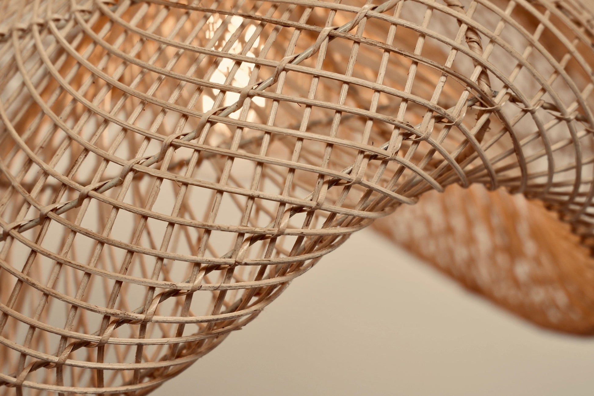 Woven pendant handmade lighting 