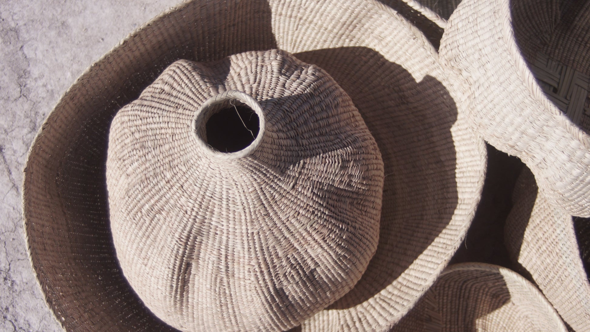 The garlic gourd photographed from above